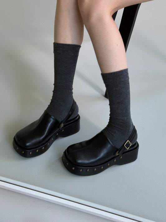 【送料無料】studded clog sansals