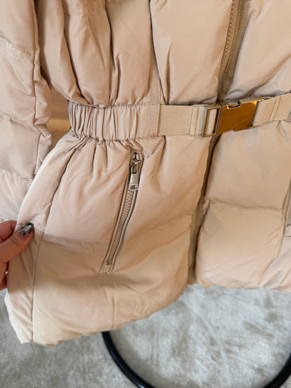 【予約】◆送料無料◆side pocket short down jacket / ivory