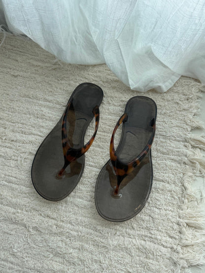 clear jerry sandals