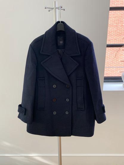 【予約】◆送料無料◆middle feminine Pcoat  / navy