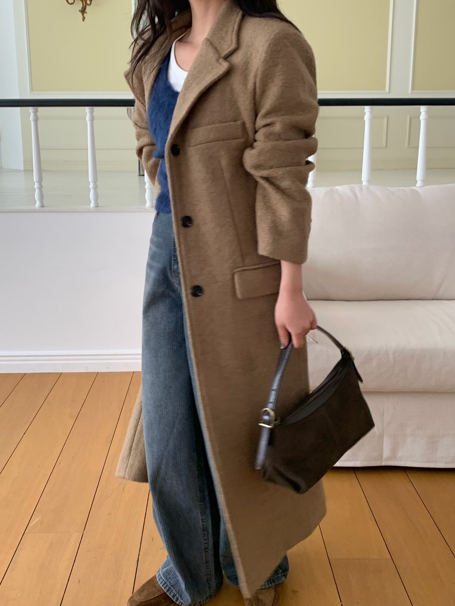【予約】◆送料無料◆teddy long coat  / camel
