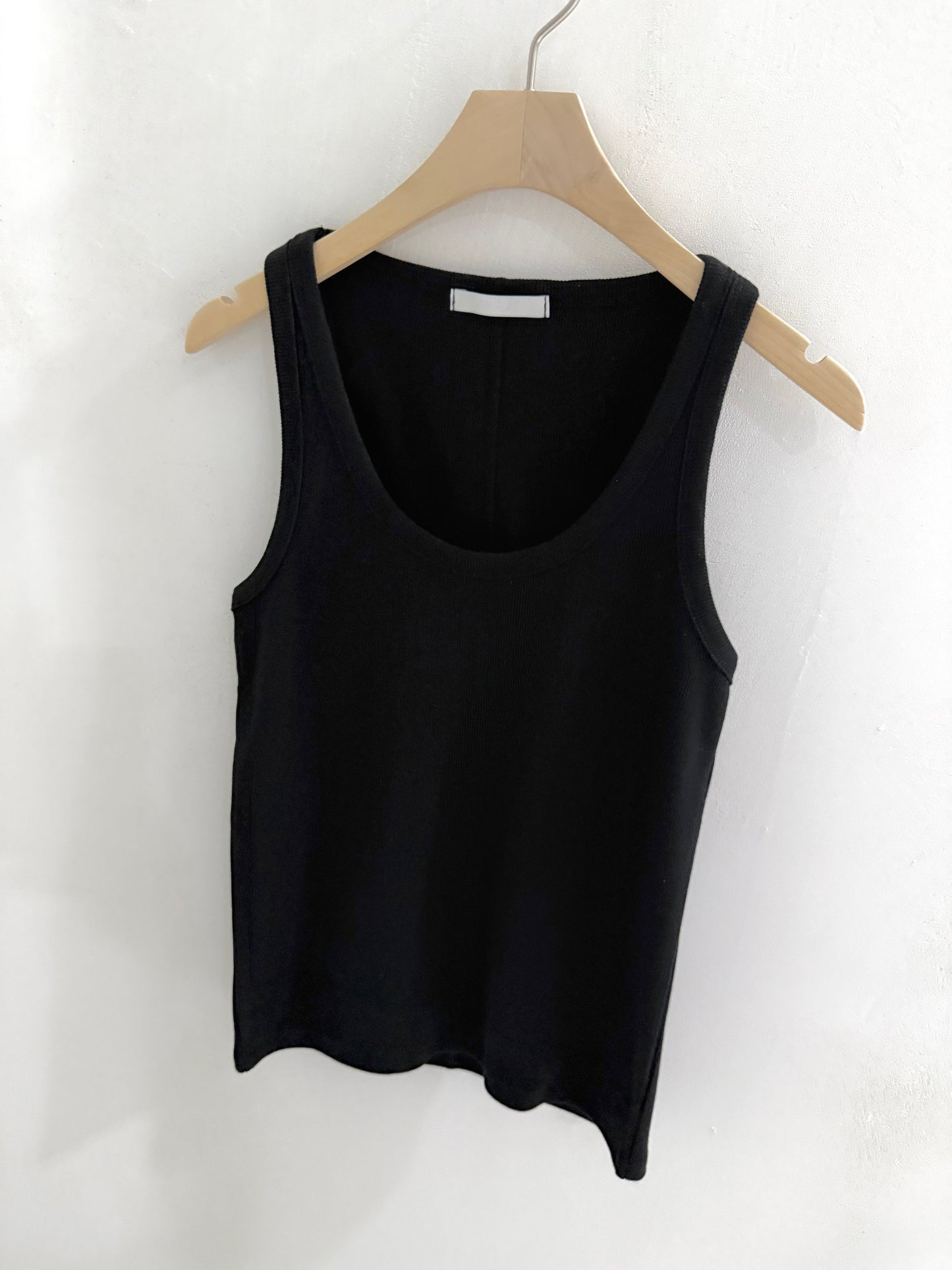 sleeve less round neck top / 6color