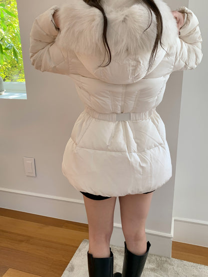 【予約】◆送料無料◆side pocket short down jacket / ivory