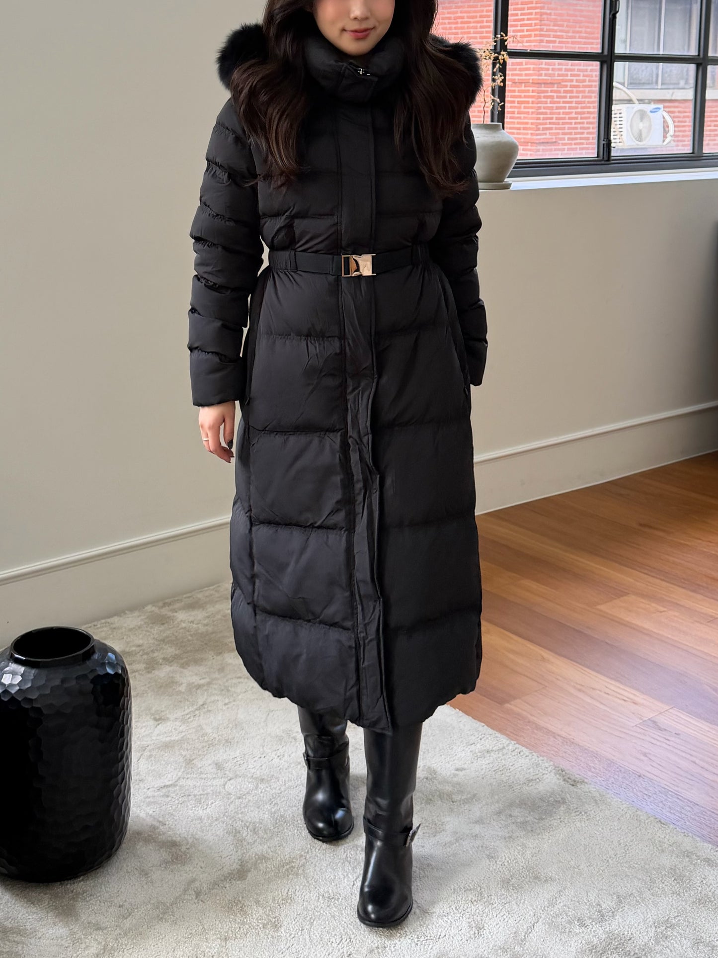 【予約】◆送料無料◆snow dust long pedding / black