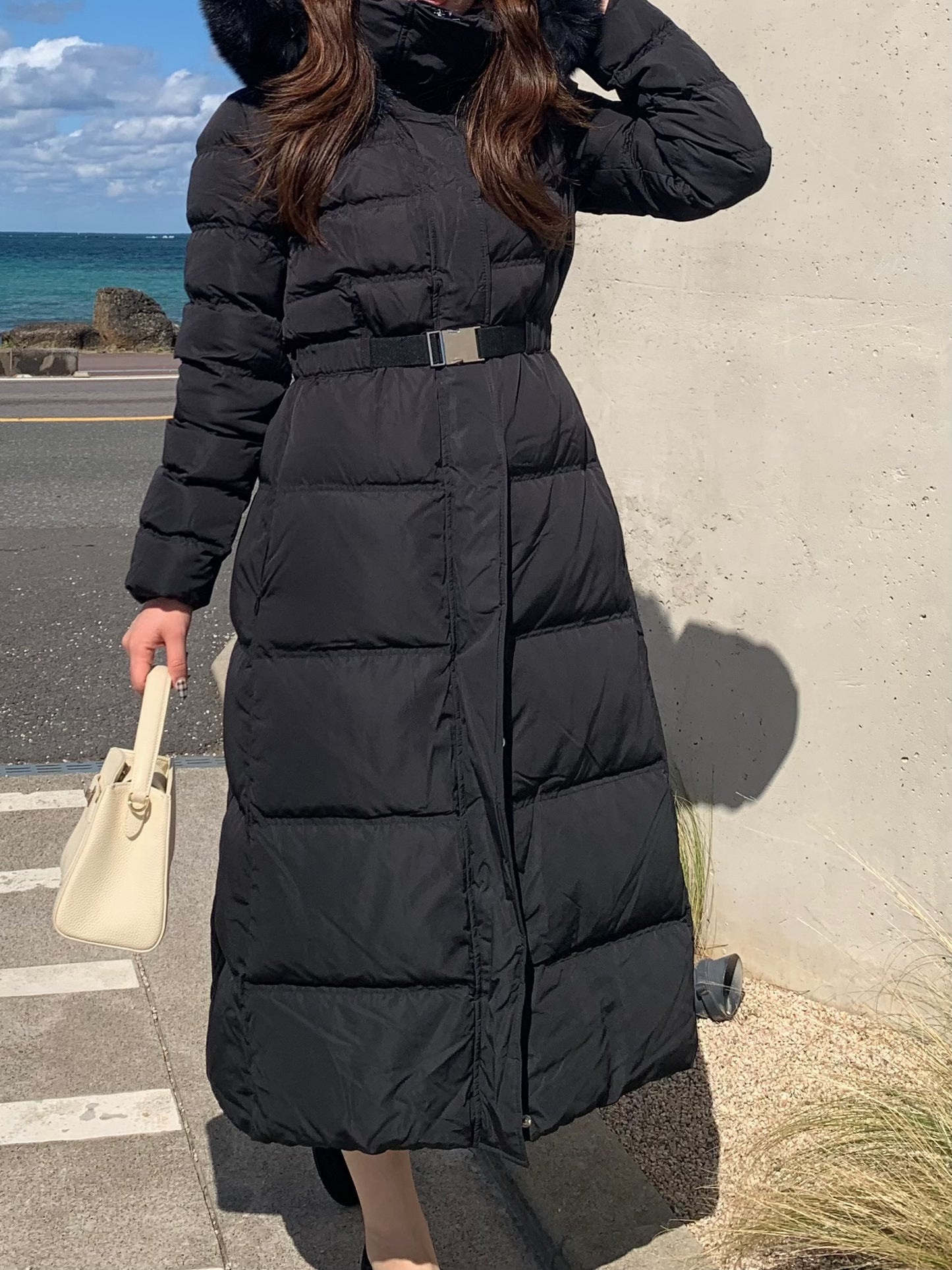 【予約】◆送料無料◆snow dust long pedding / black