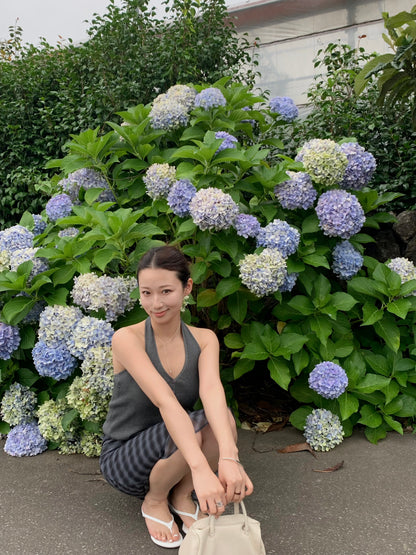middle check skirt / 2color