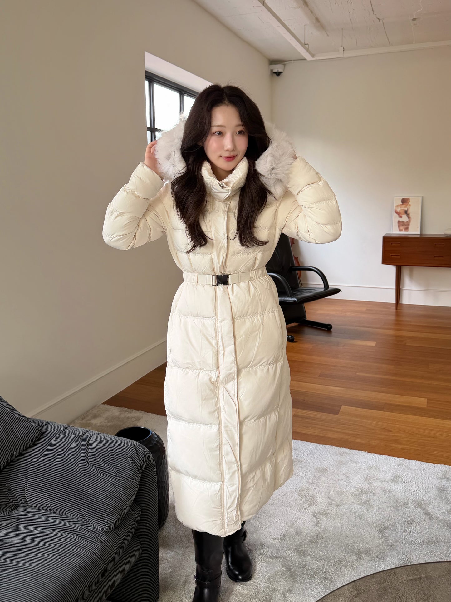 【予約】◆送料無料◆snow dust long pedding / ivory