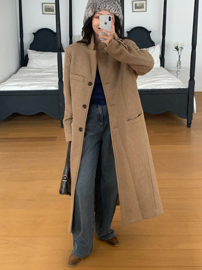 【予約】◆送料無料◆teddy long coat  / camel