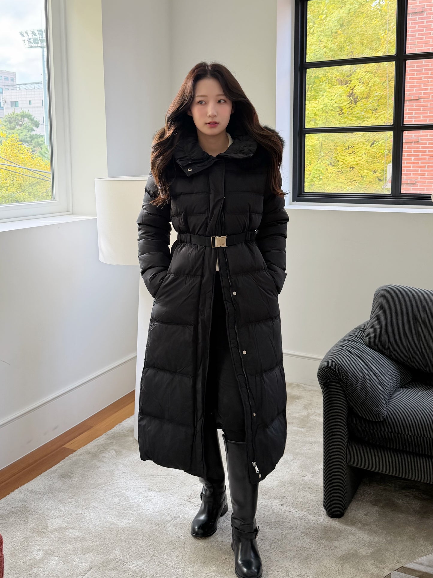 【予約】◆送料無料◆snow dust long pedding / black