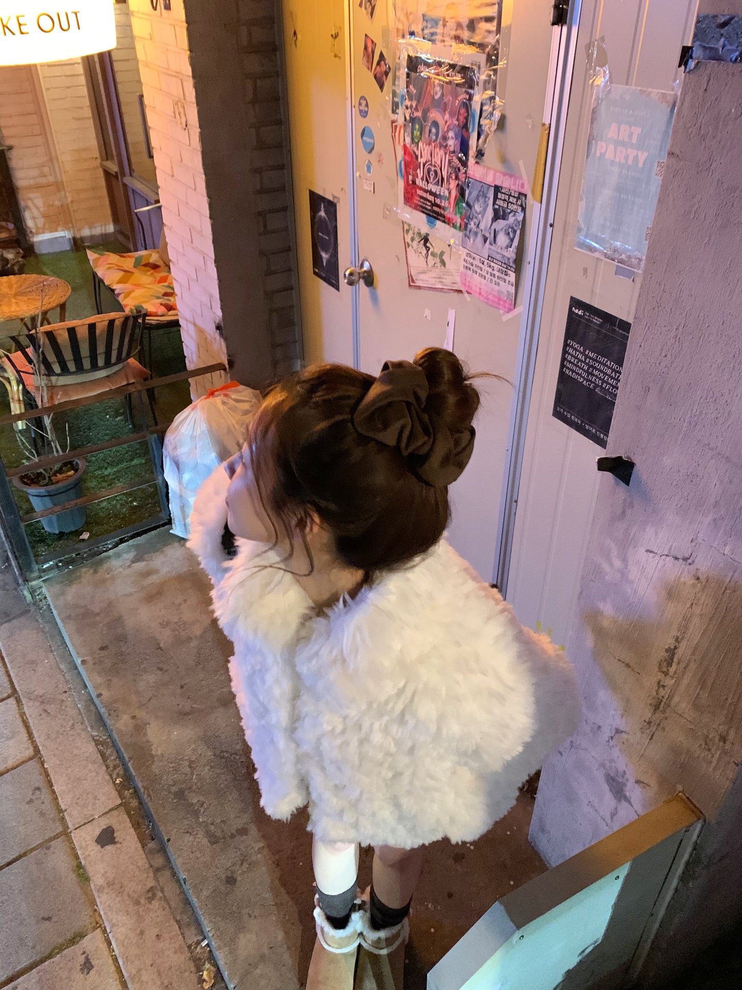 【予約】cotton candy fur jacket / milk white