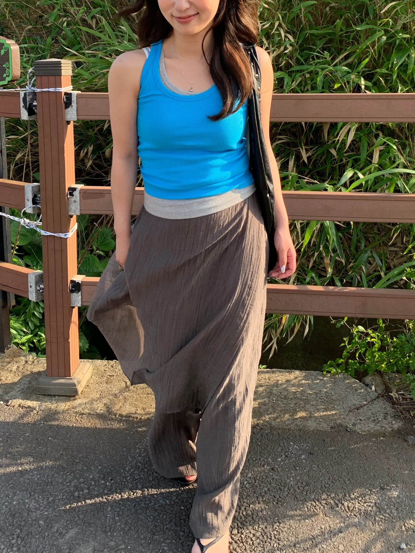 wrap wide pants / 3color