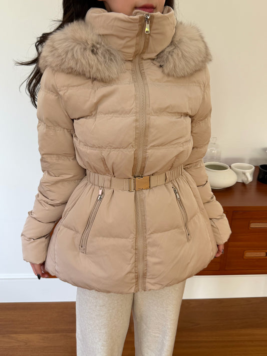 【予約】◆送料無料◆side pocket short down jacket / beige