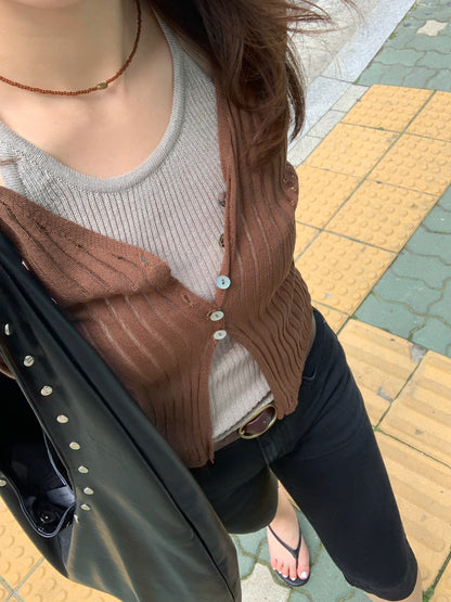 half denim slim pants