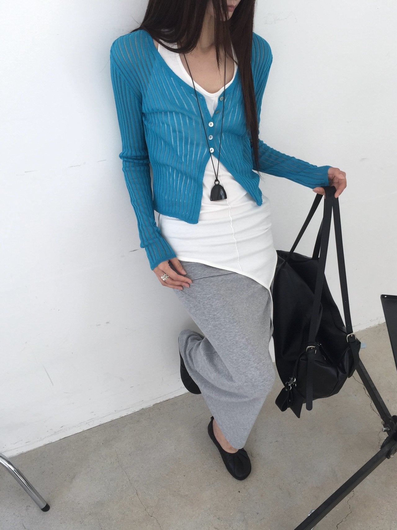 see through lib cardigan / 5color