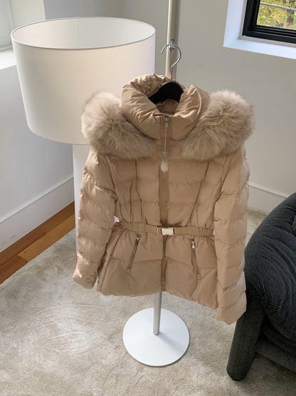 【予約】◆送料無料◆side pocket short down jacket / beige