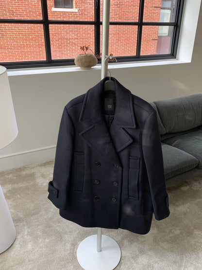 【予約】◆送料無料◆middle feminine Pcoat  / navy