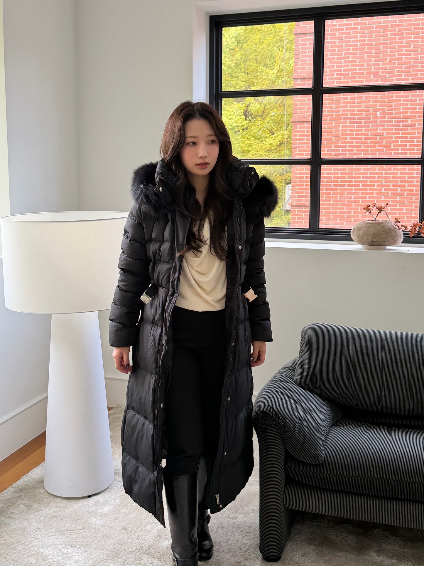 【予約】◆送料無料◆snow dust long pedding / black