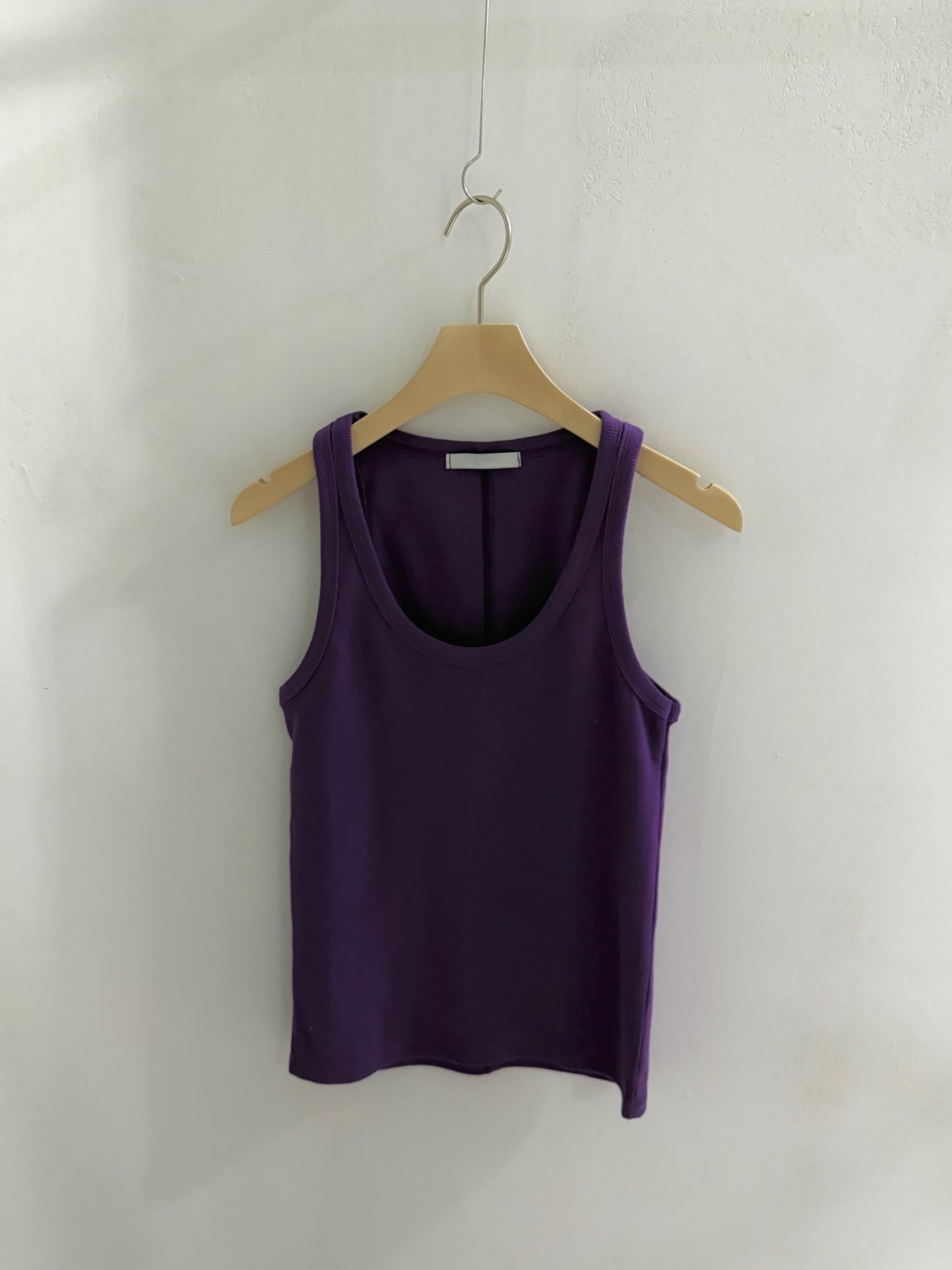 sleeve less round neck top / 6color