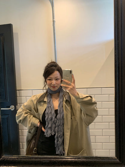 chiffon scarf / 2color
