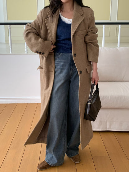 【予約】◆送料無料◆teddy long coat  / camel