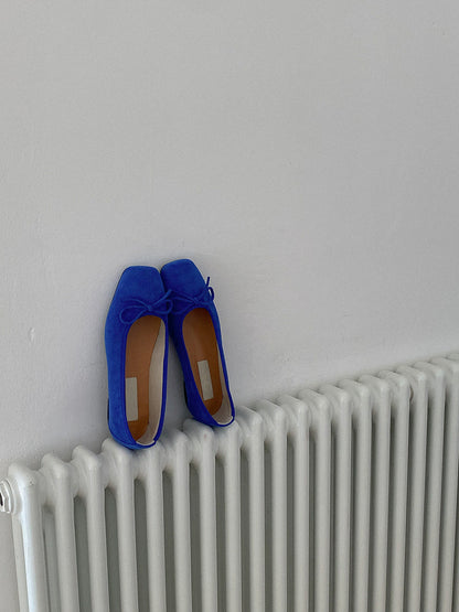 loyal blue ribbon flat shoes