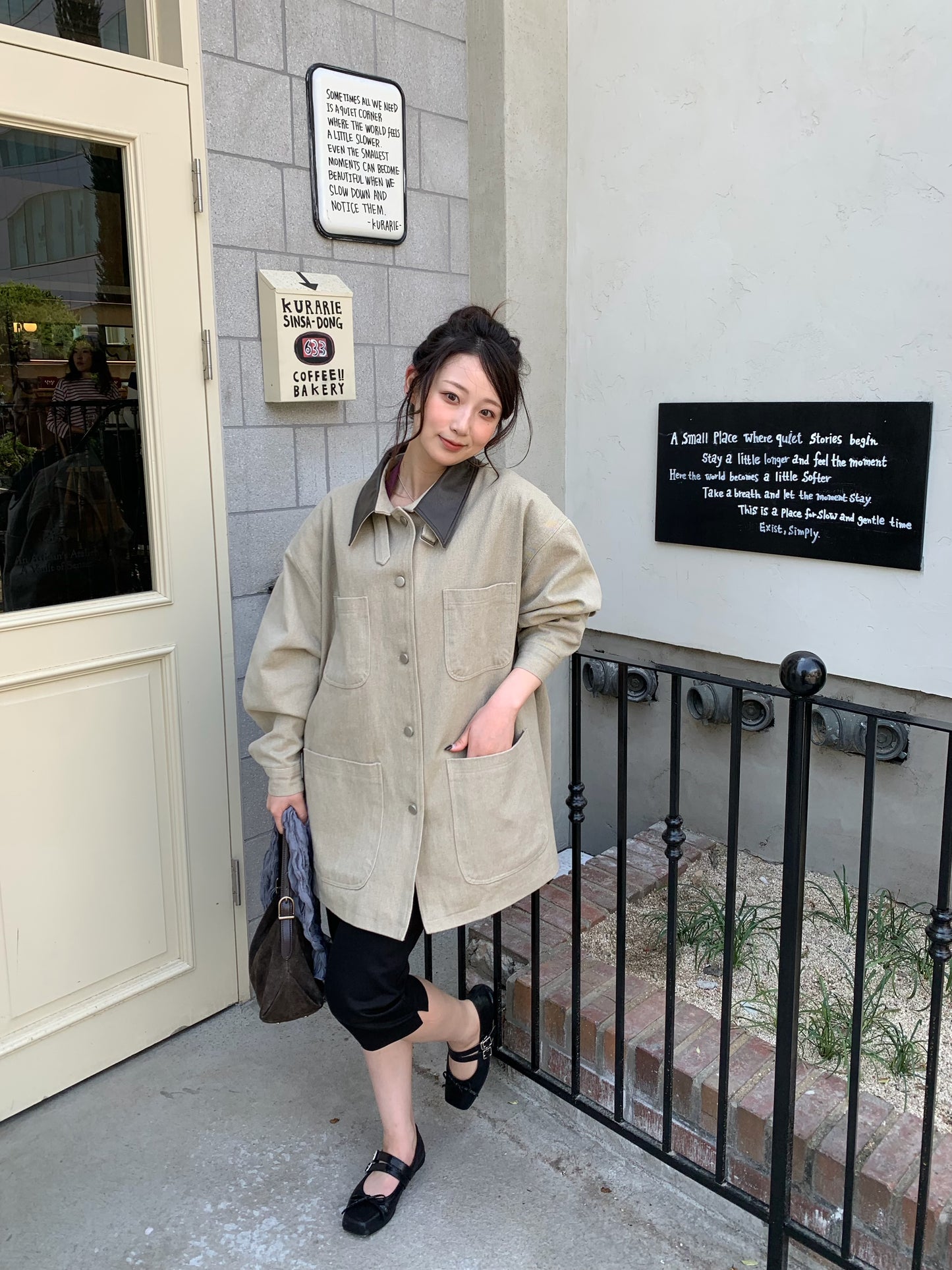 【送料無料】double belt ballerina shoes / 2color