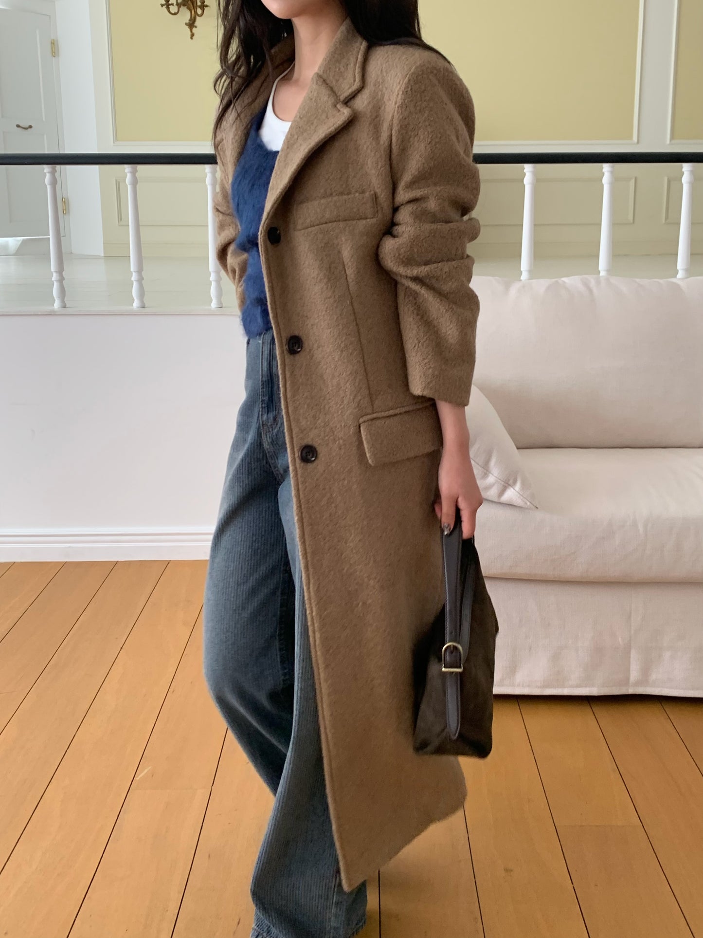 【予約】◆送料無料◆teddy long coat  / camel