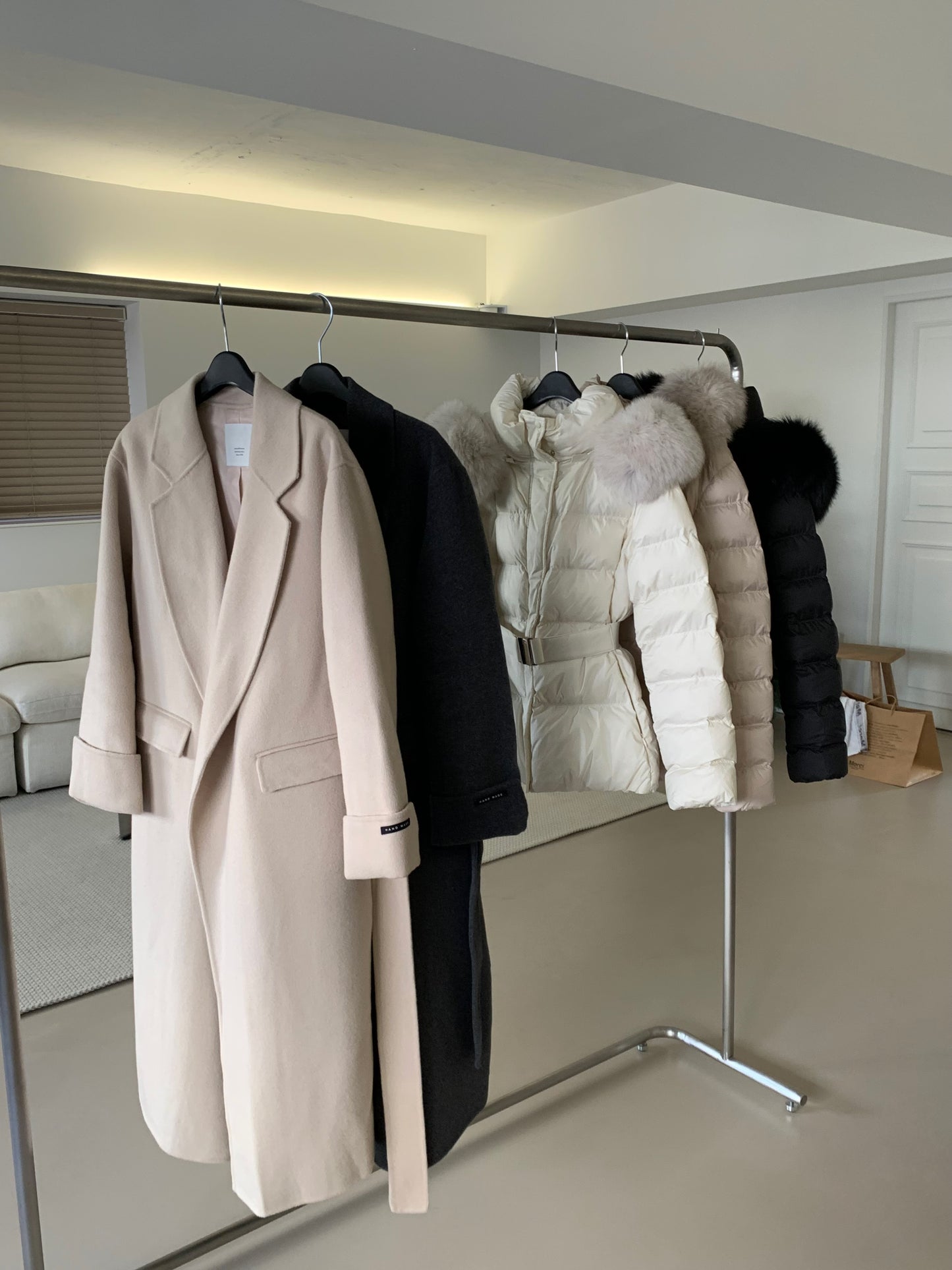 【即納】◆送料無料◆[wool 90％] HAND MADE - luxury long coat / light beige