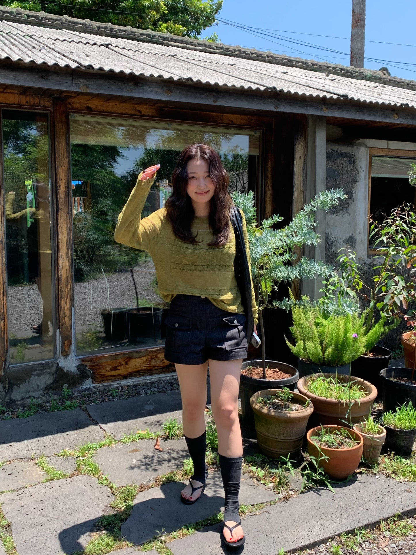 double pocket short pants
