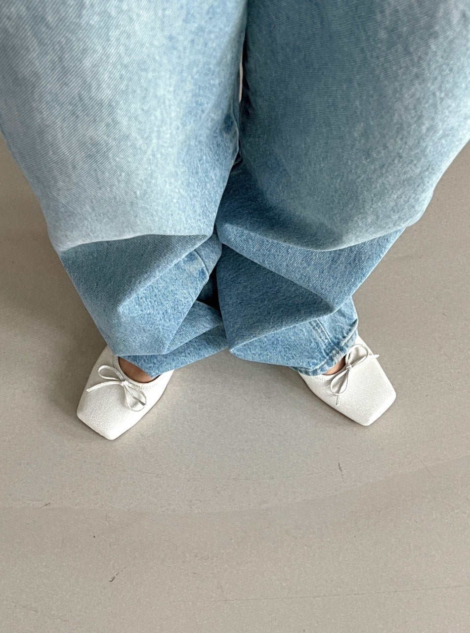 【送料無料】double belt ballerina shoes / 2color