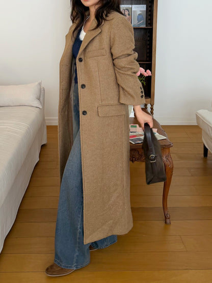 【予約】◆送料無料◆teddy long coat  / camel