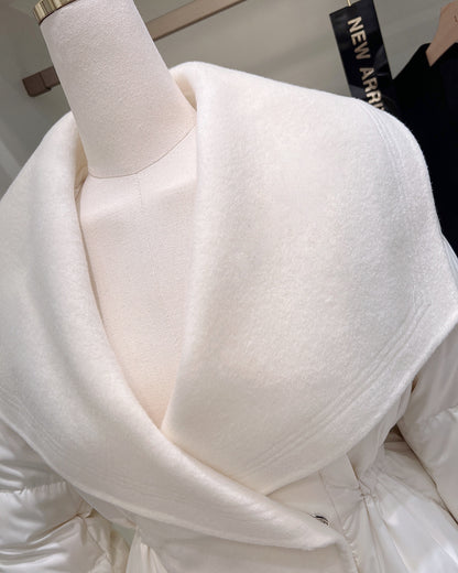 【予約】shawl collar light down / black