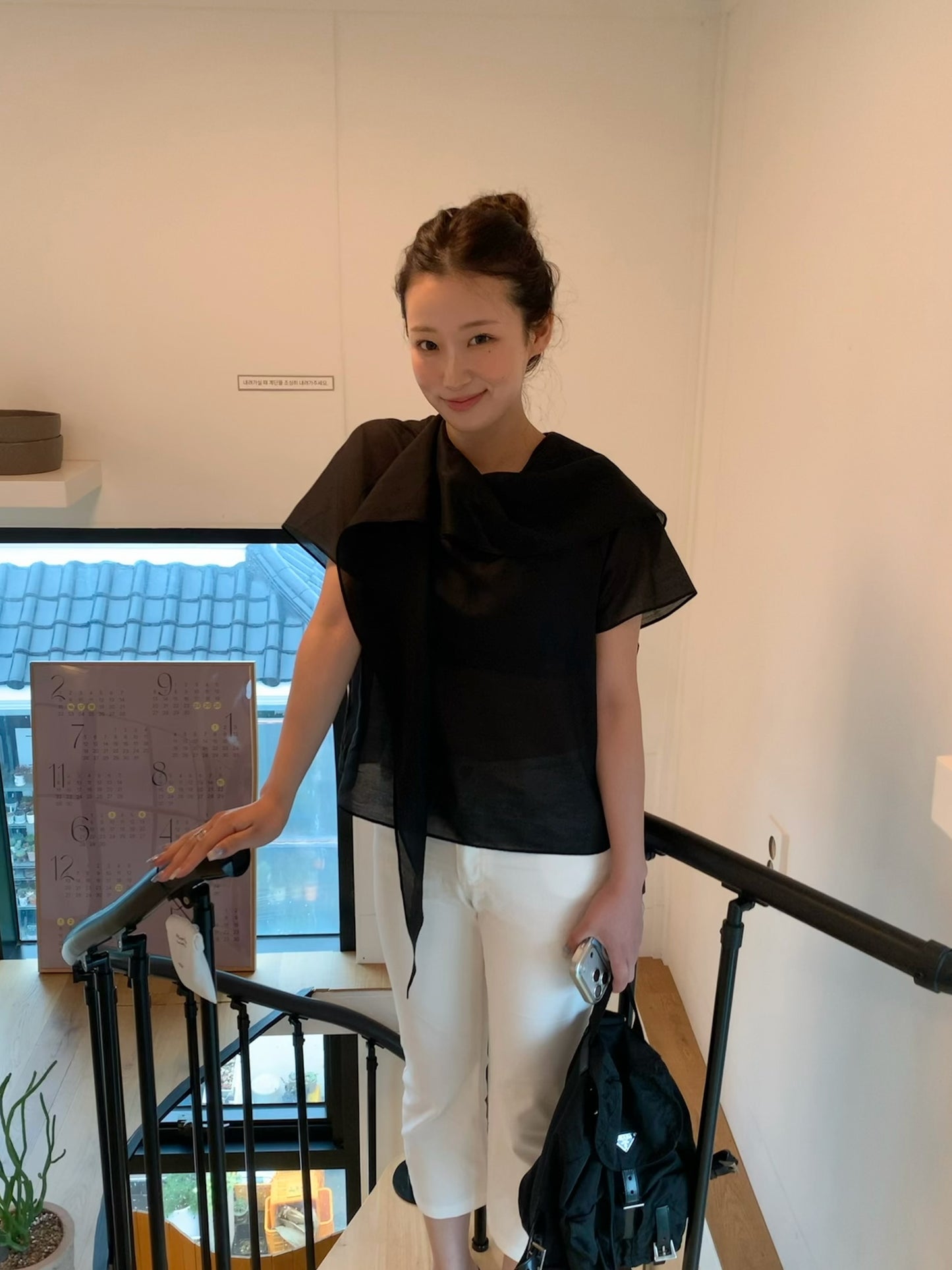 scarf blouse / 2color