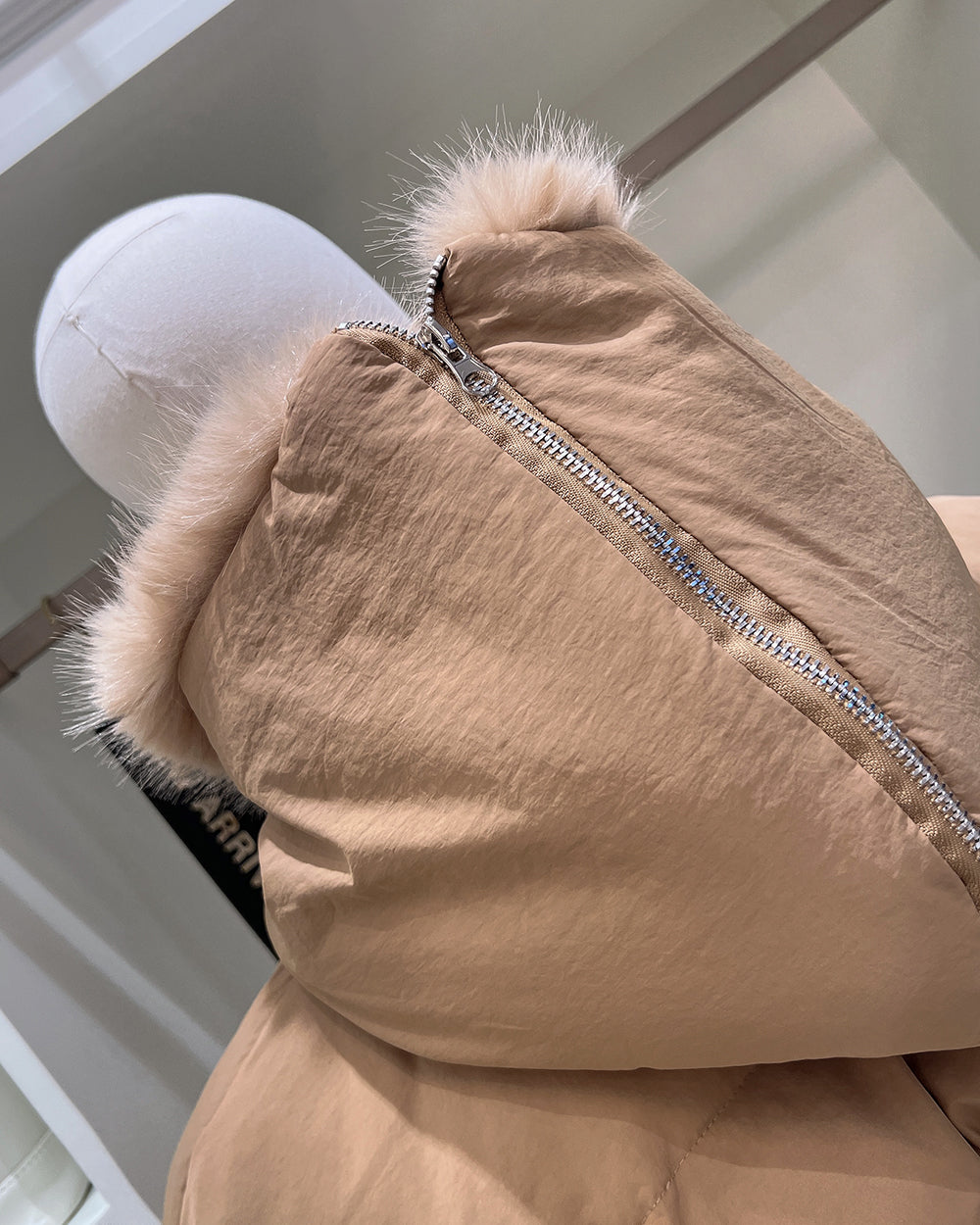 【即納】◆送料無料◆ double button middle fur down