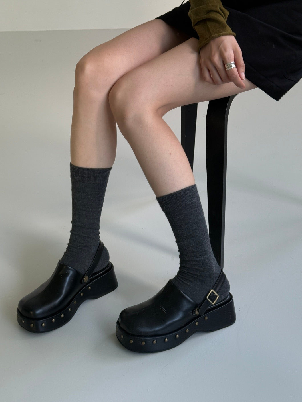 【送料無料】studded clog sansals