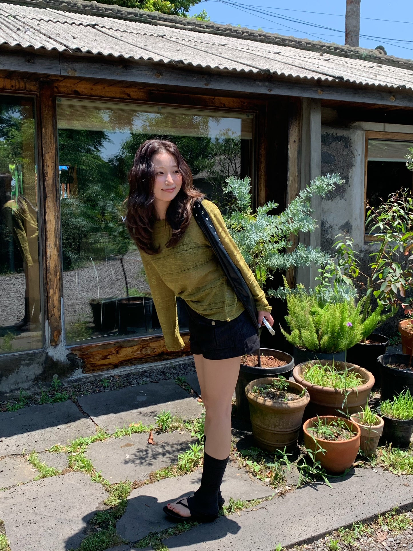 double pocket short pants