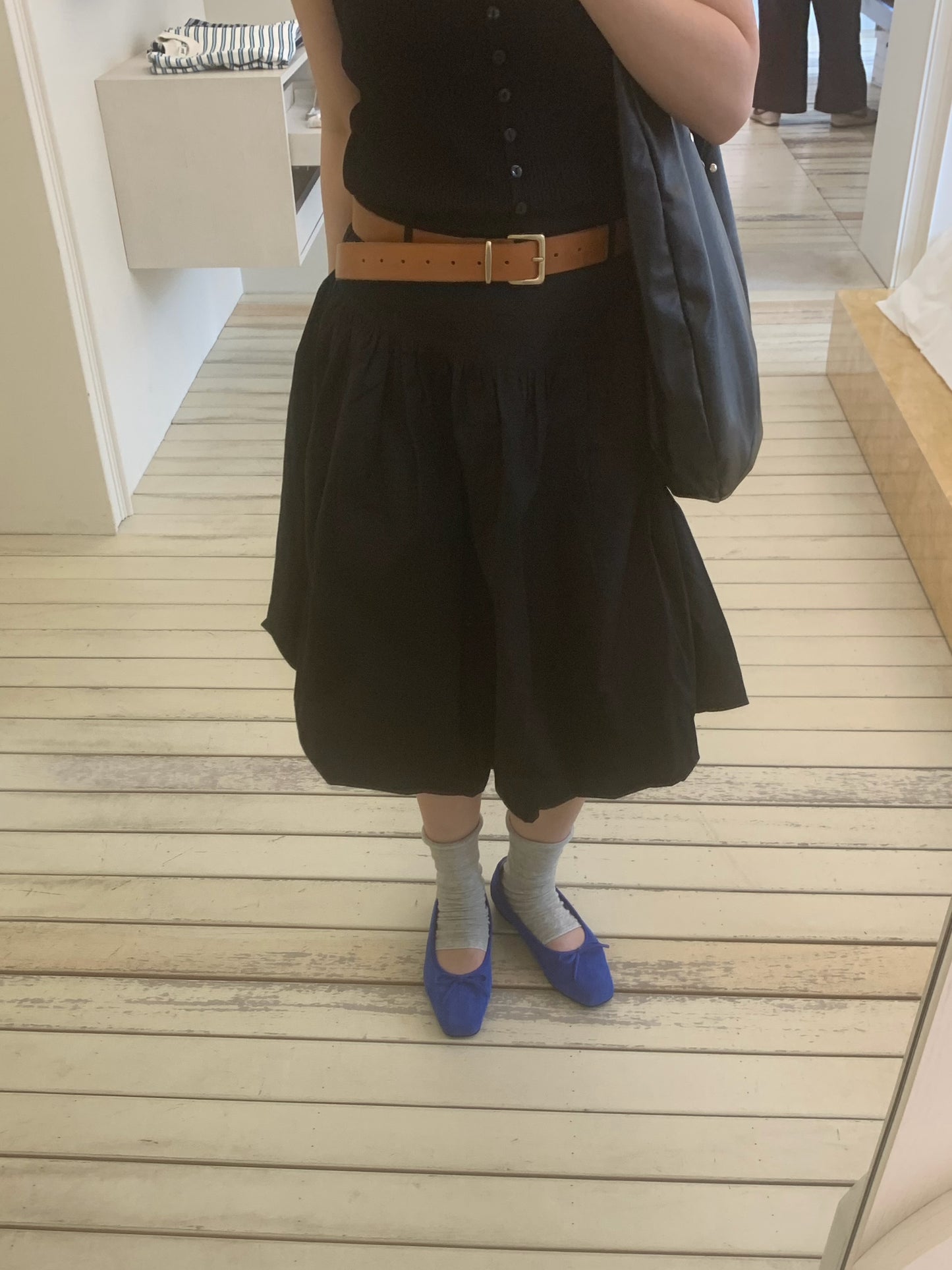 loyal blue ribbon flat shoes