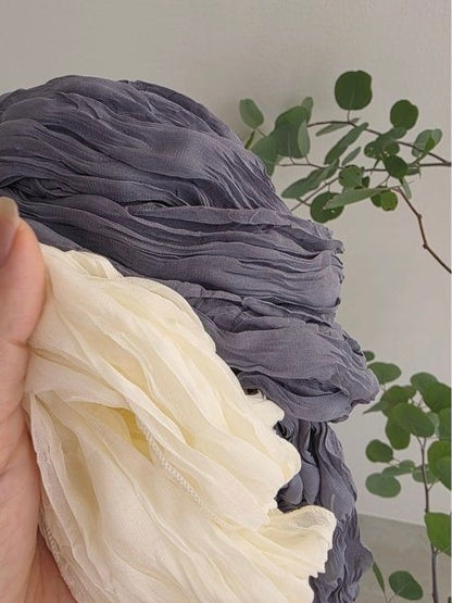 chiffon scarf / 2color
