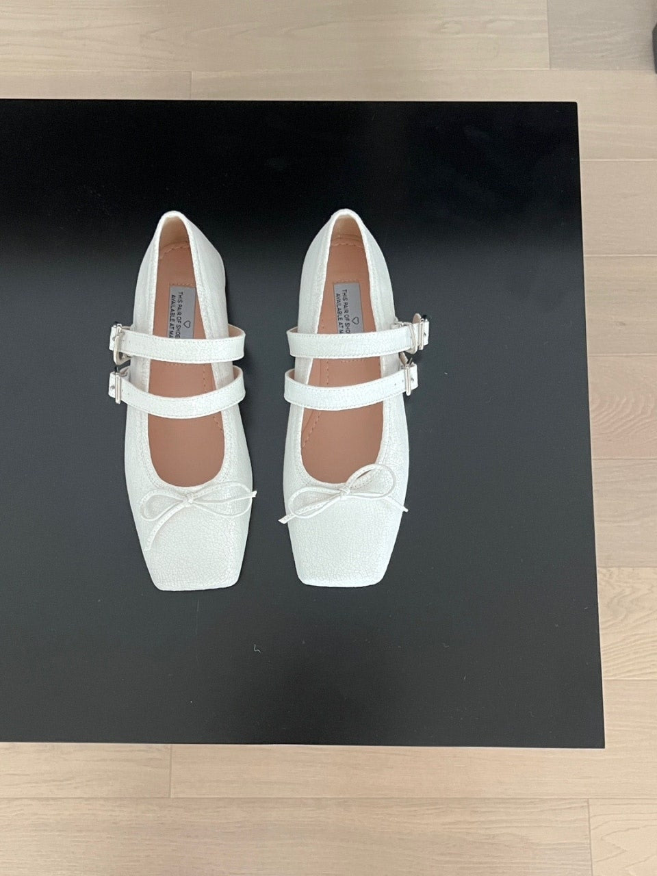 【送料無料】double belt ballerina shoes / 2color