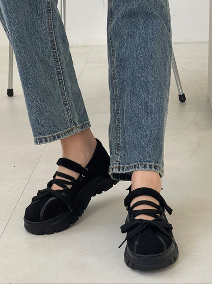 【送料無料】lace up sneaker / 3color