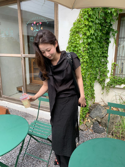 scarf blouse / 2color
