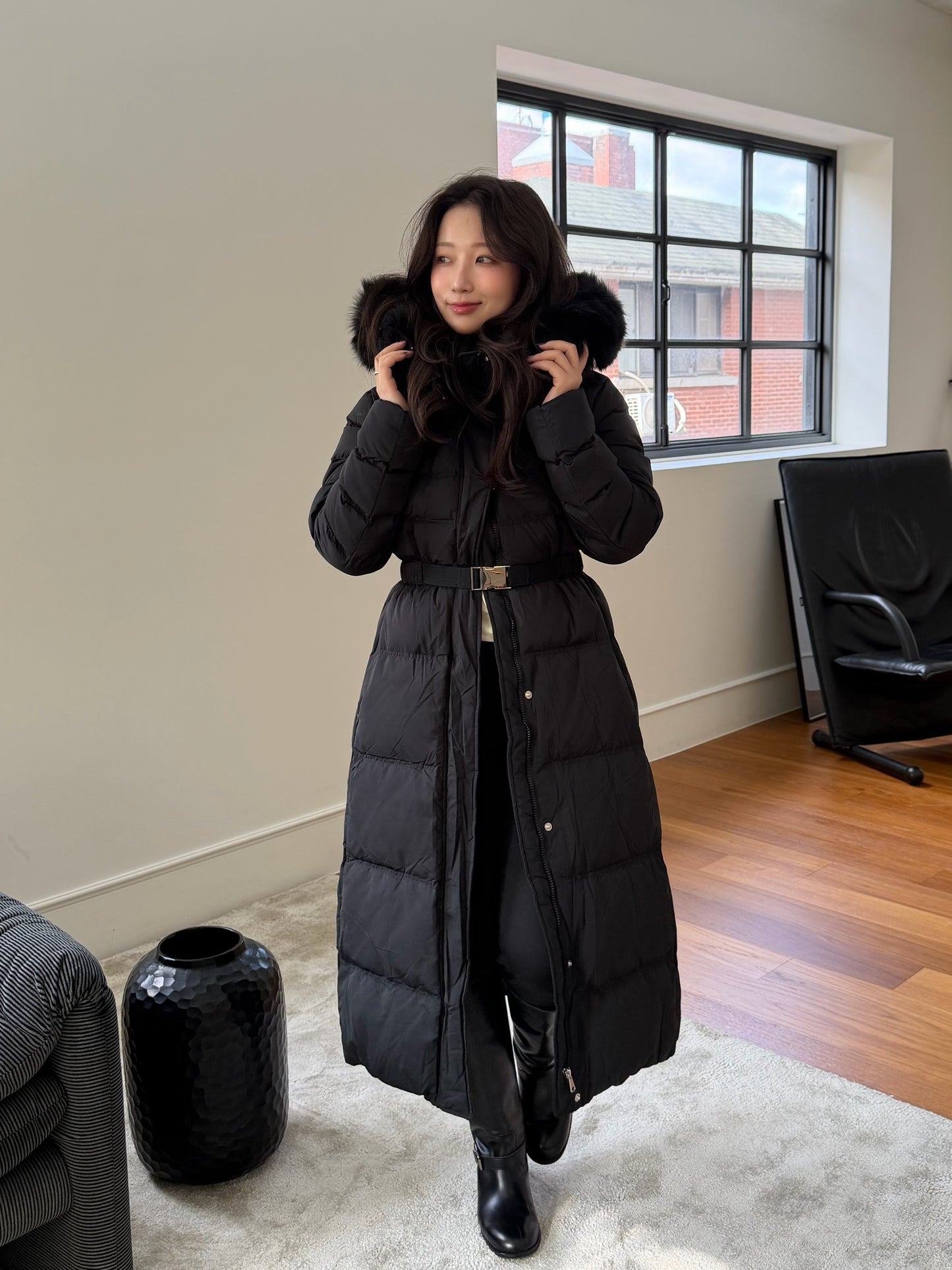 【予約】◆送料無料◆snow dust long pedding / black