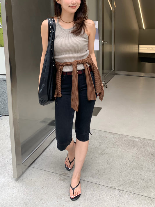 holter neck knit camisole