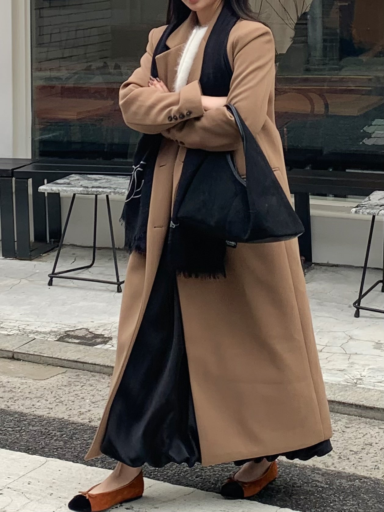 【即納】double bottun over chester coat / brown