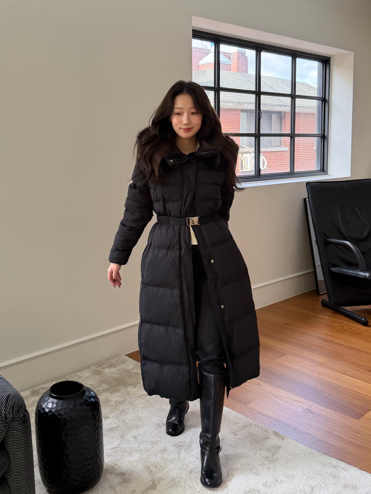 【予約】◆送料無料◆snow dust long pedding / black