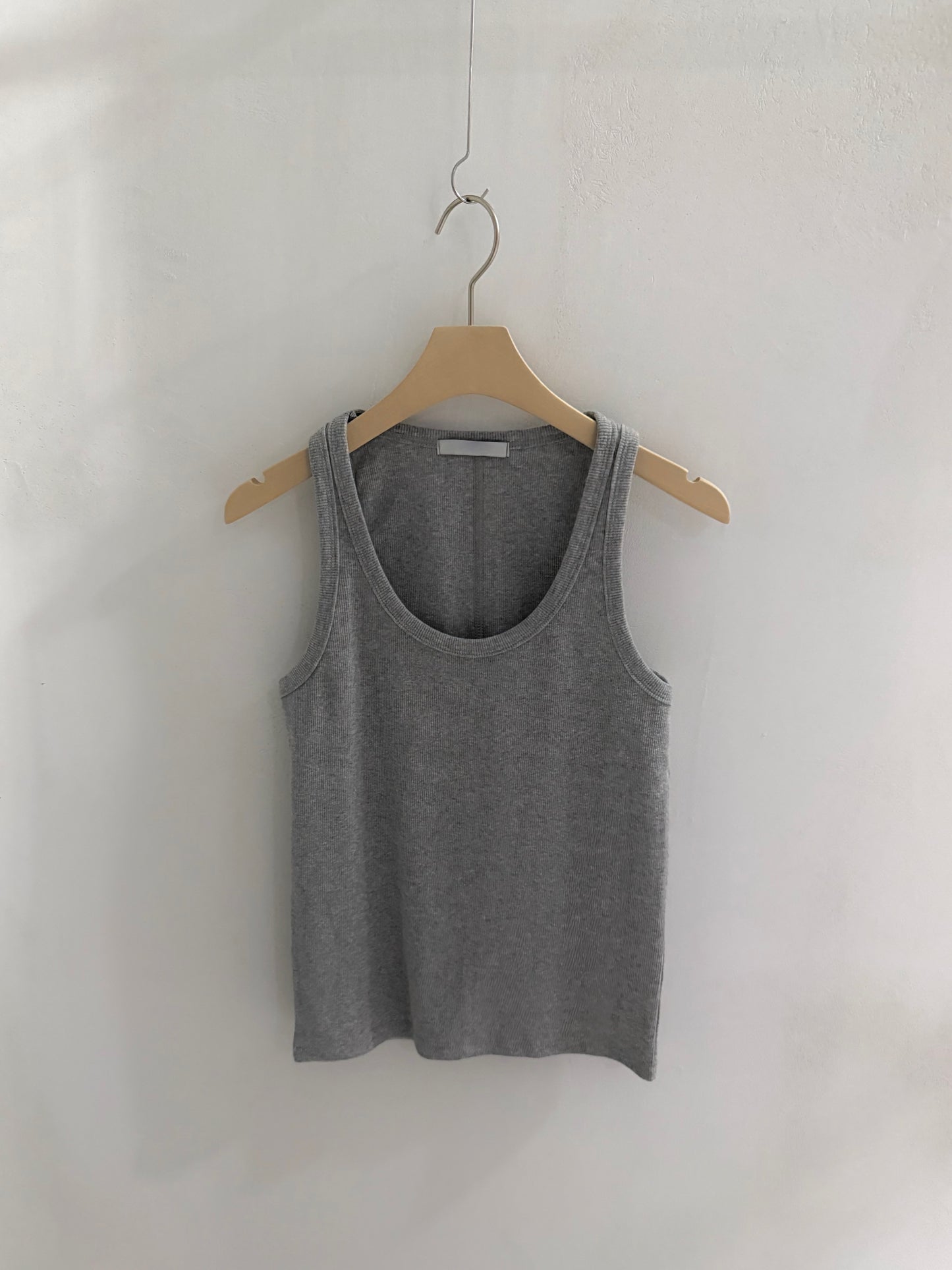sleeve less round neck top / 6color