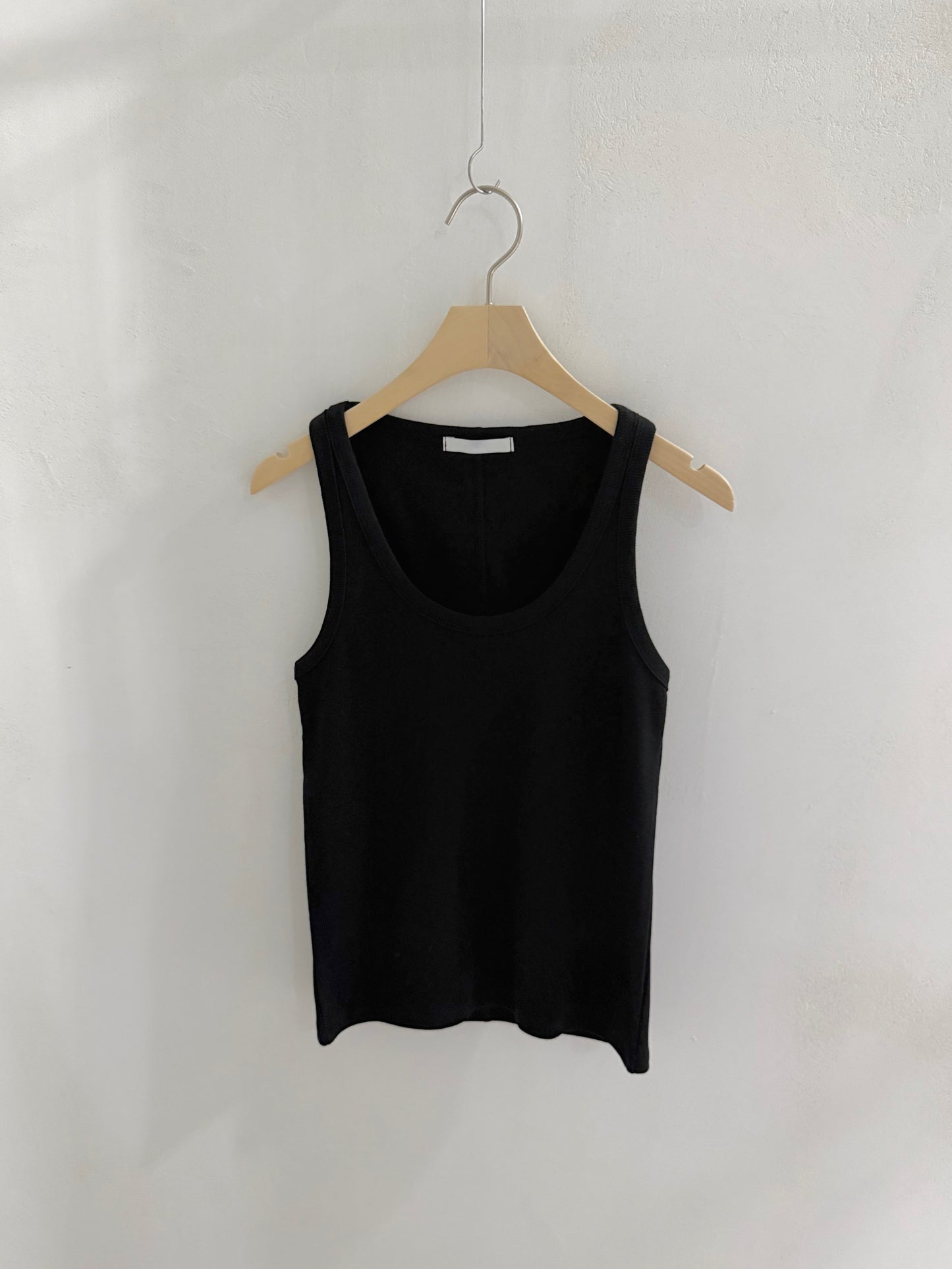 sleeve less round neck top / 6color
