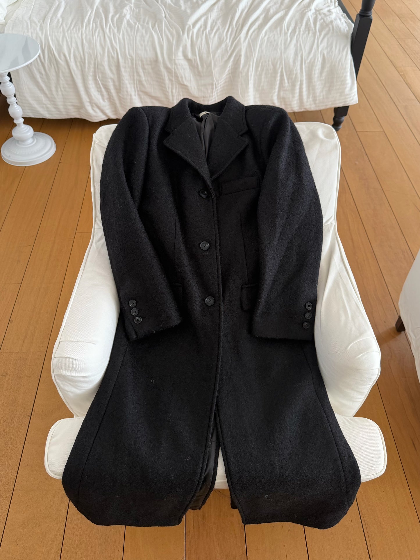 【予約】◆送料無料◆teddy long coat  / black