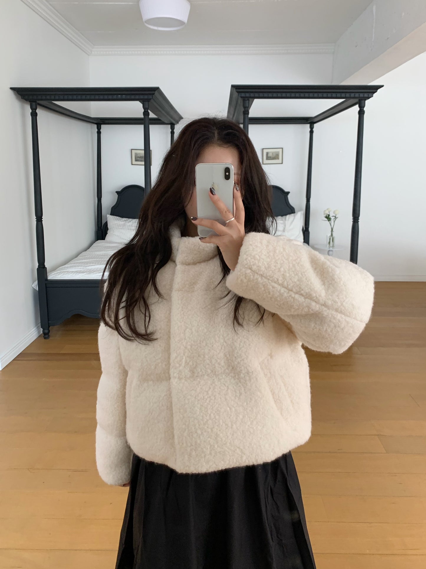 【即納】◆送料無料◆ snowman short down jacket