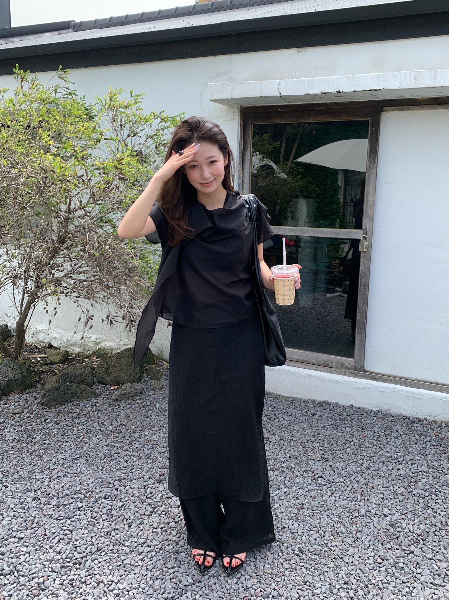 scarf blouse / 2color